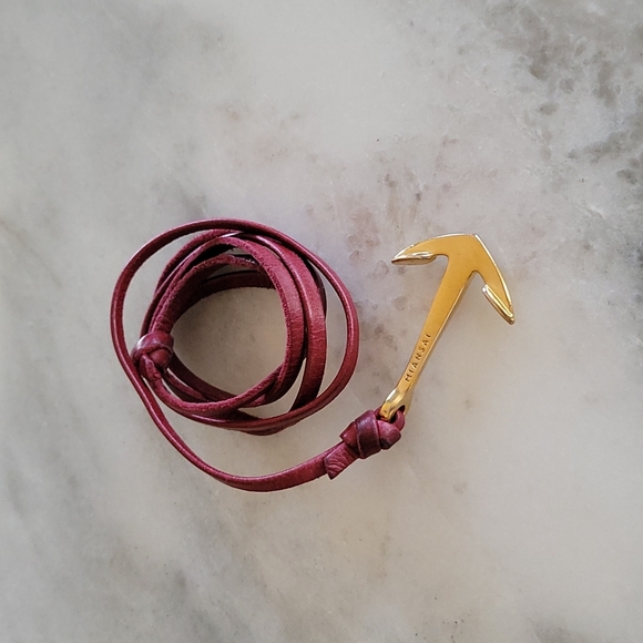 Miansai burgundy leather wrap bracelet - Picture 1 of 11